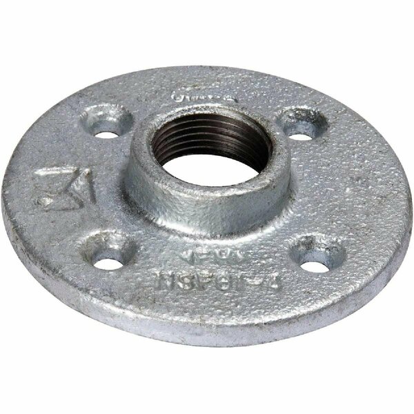 Southland 3/4 In. Malleable Iron Galvanized Floor Flange 511-604BG